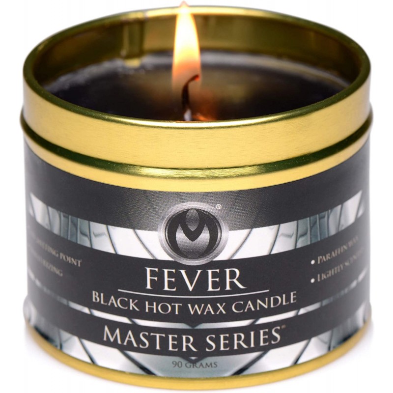 Master Series Fever Hot Wax Drip Candle - Black